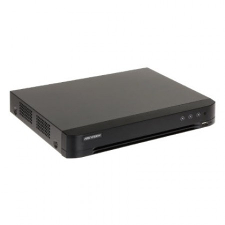 HIKVISION DS-7204HGHI-K1 Turbo HD DVR, 4-ch analog, up to 5-ch IP, 1080P, 1U, 1 HDD SATA Interface, H.265, Audio via coaxial cable