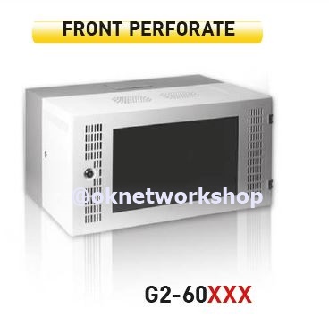 G1-60606F 19” GERMAN FRONT PERF. WALL RACK 6U , ลึก 60 cm.