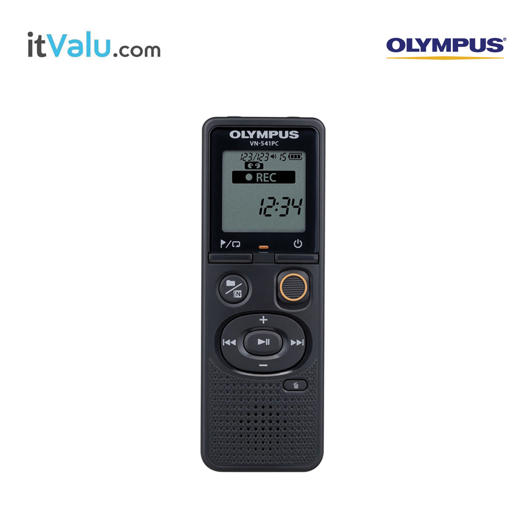 เครื่องบันทึกเสียง olympus รุ่น VN-541PC (บันทึกทั่วไป) (ถ่าน) ความจุ 4 GB ขนาด : 108 x 37.5 x 20 mm