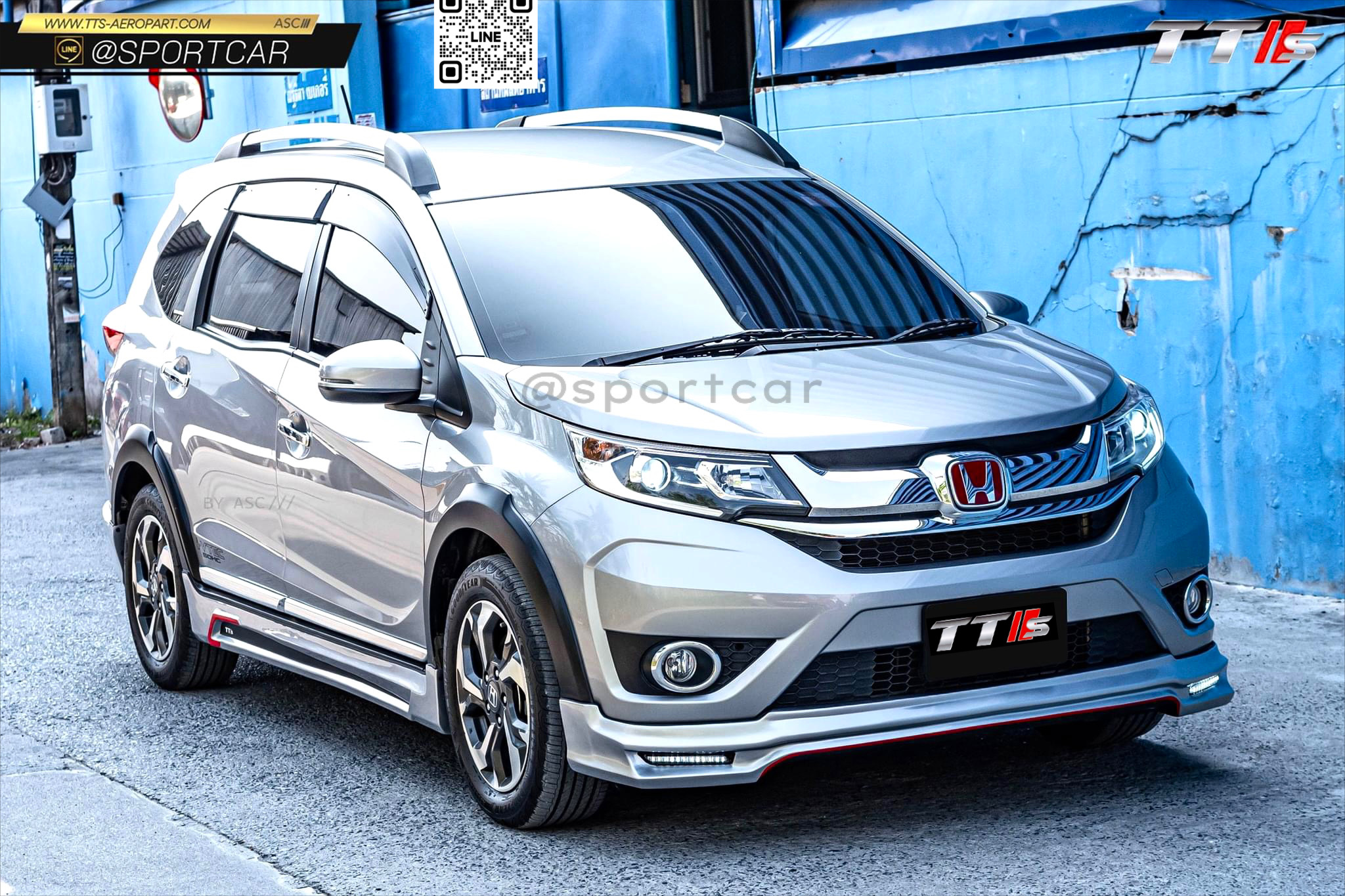 ชุดแต่ง BRV 2016 2017 2018 TTS, Honda brv แต่งสวย, สเกิร์ตรอบคัน ฮอนด้า บีอาร์วี ของแต่ง อุปกรณ์แต่ง brv