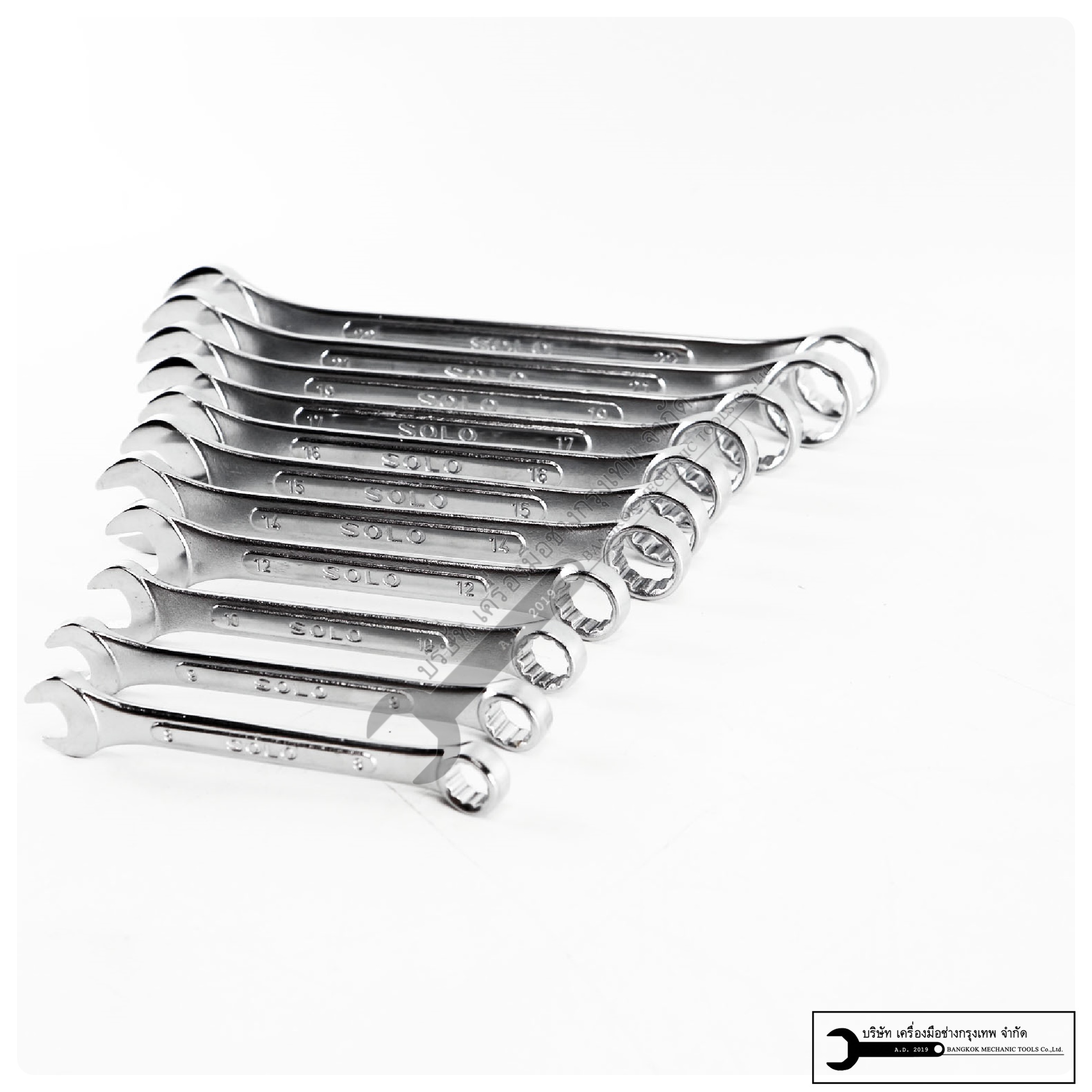 SOLO ประแจแหวนข้าง-ปากไต เกรด CR-V แยกขาย (16-23mm)