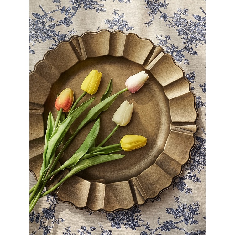 CT040E009 HOMMY ถาดทอง ถาดใส่อาหาร ถาด ถาดถ่ายรูป ถาดขนม ถาดเหล็ก ถาดอเนกประสงค์ พร็อพถ่ายรูป ถาดถ่ายรูป อุปกรณ์บนโต๊ะ