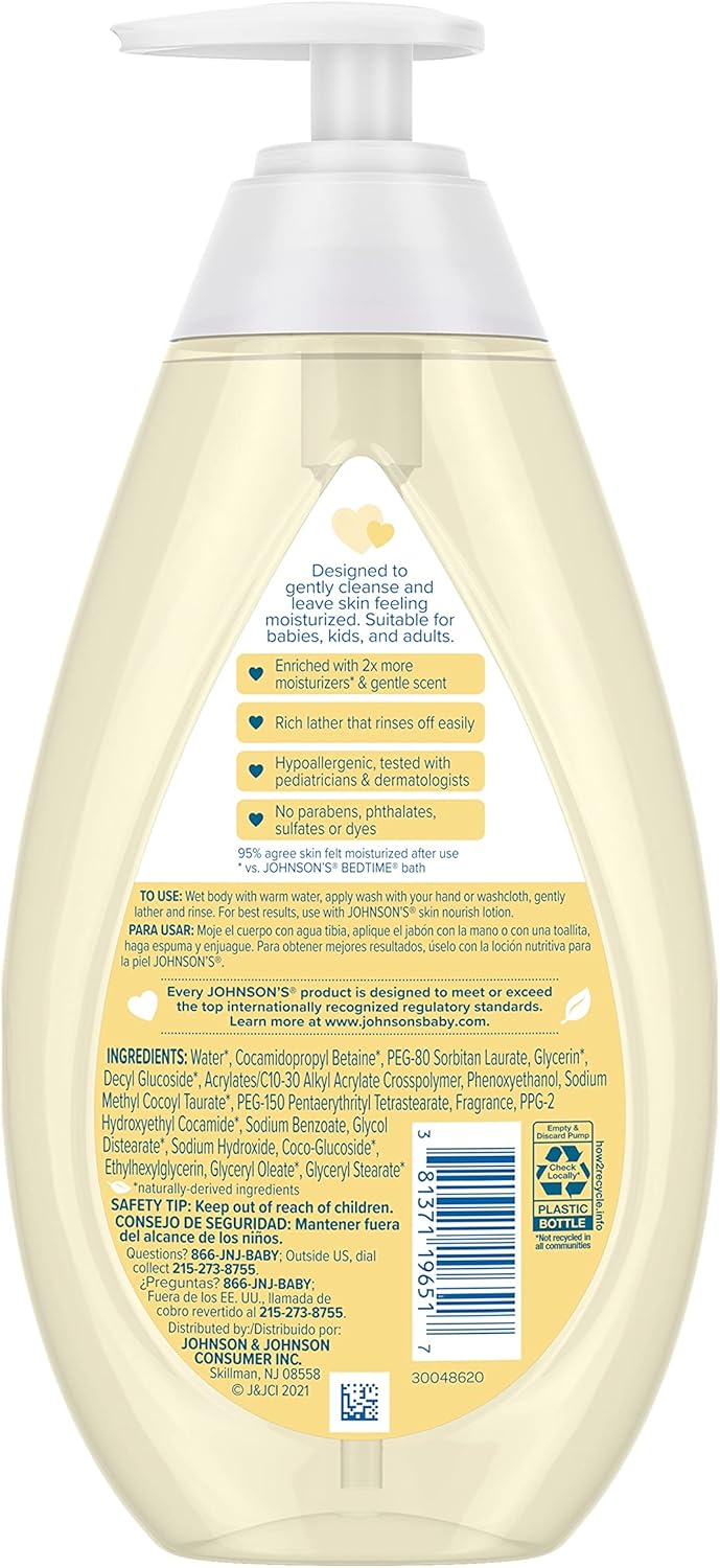 Johnson's Skin Nourish Moisture Wash – Shea and Cocoa Butter Scents สบู่เหลวอาบน้ำเด็กกลิ่นเชียและโกโก้บัตเตอร์