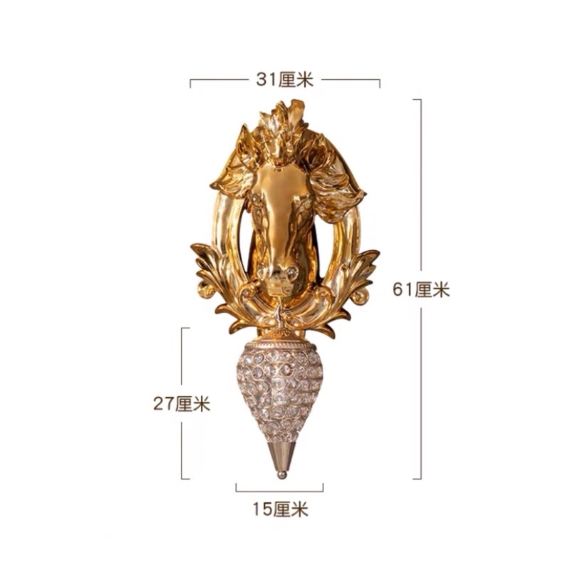 CT083A042 SOTMIA หัวม้า โคมไฟ #โคมไฟหัวกวาง โคมไฟหัวเตียง แต่งห้อง แต่งบ้าน เพื่อความสวยงาม เสริมฮวงจุ้ย เสริมดวง