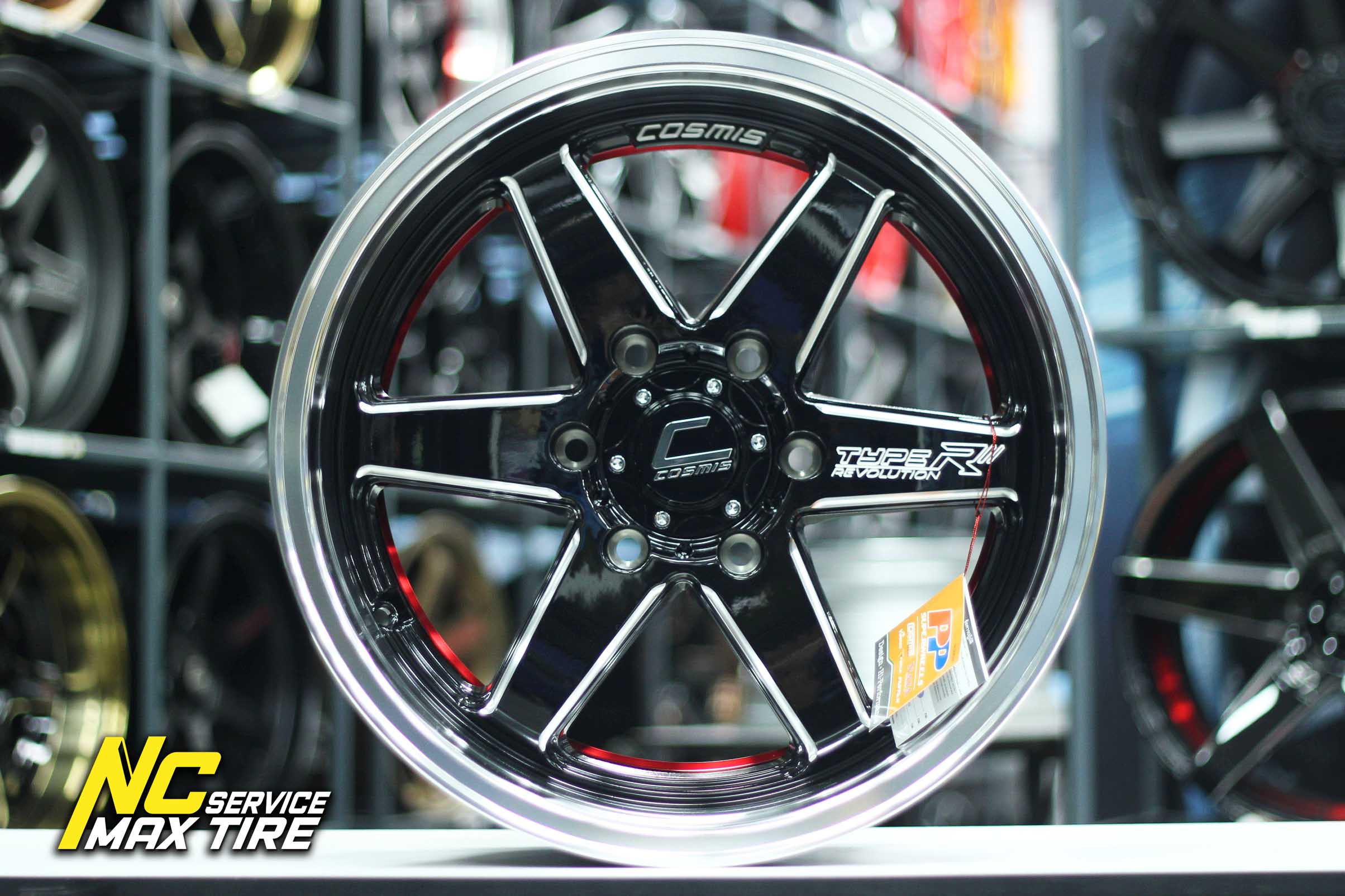 ล้อแม็กขอบ18 (ราคาต่อวง) / กระบะ และ SUV PPV / COSMIS TYPE-R REVOLUTION / ดำขอบเงา / 18x9.5 6H139.7 ET25