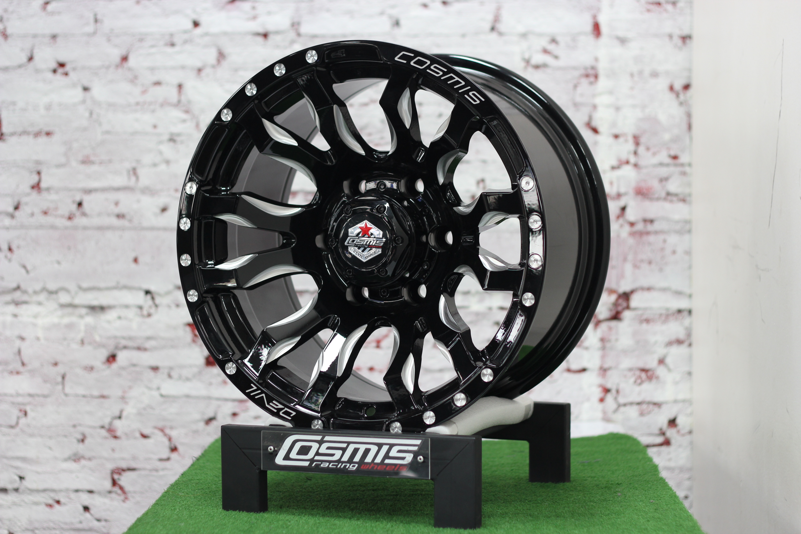 ล้อแม็กขอบ16 ออฟโรด COSMIS DUB-12 สีดำ cncข้างก้าน (ราคา4วง)