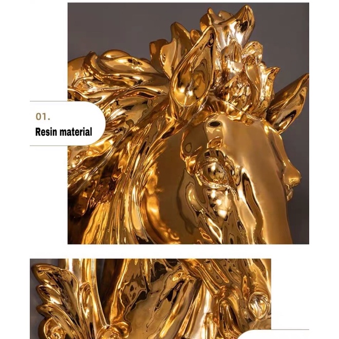 CT083A042 SOTMIA หัวม้า โคมไฟ #โคมไฟหัวกวาง โคมไฟหัวเตียง แต่งห้อง แต่งบ้าน เพื่อความสวยงาม เสริมฮวงจุ้ย เสริมดวง