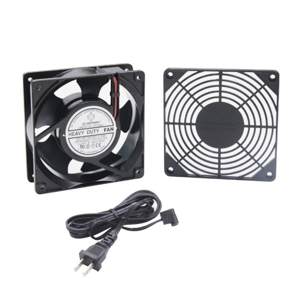 G7-05001 FAN Heavy Duty 1 x 4" (2 Ball Bearing พร้อมหน้ากาก ABS และสายไฟ 1.8 เมตร) พัดลมชุด 1 ตัว