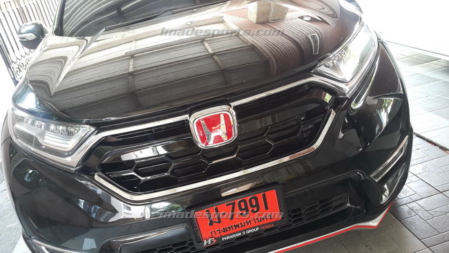 Logo H Type R สปอร์ตหน้า หลัง และพวงมาลัย (ดำ/แดง/ดำ-แดง)