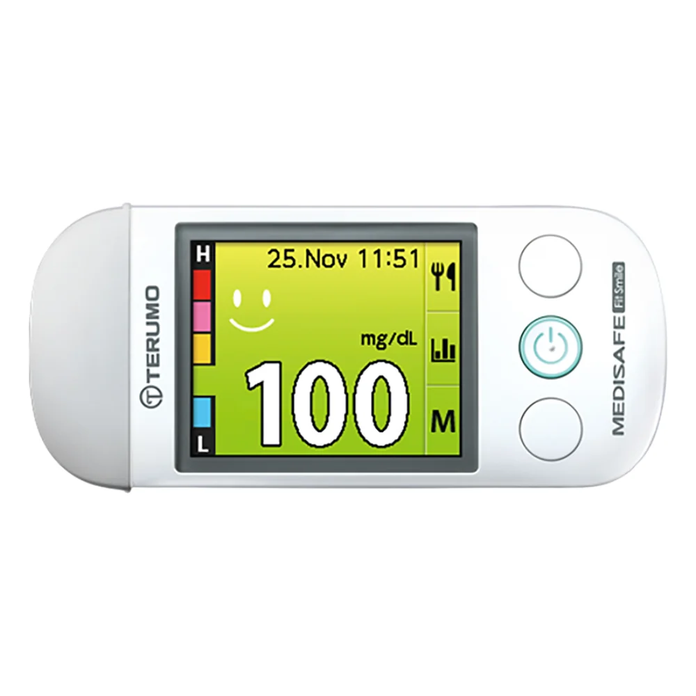 เครื่องตรวจน้ำตาลปลายนิ้ว MDS Fit smile แบรนด์ TERUMO