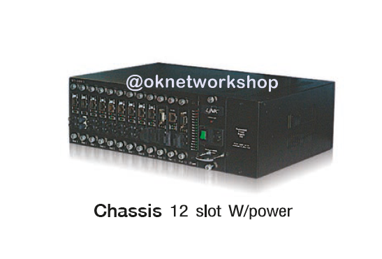 UT-3012 Link 12 Slot Rack Mount Media Converter CHASSIS w /AC Power , 3U