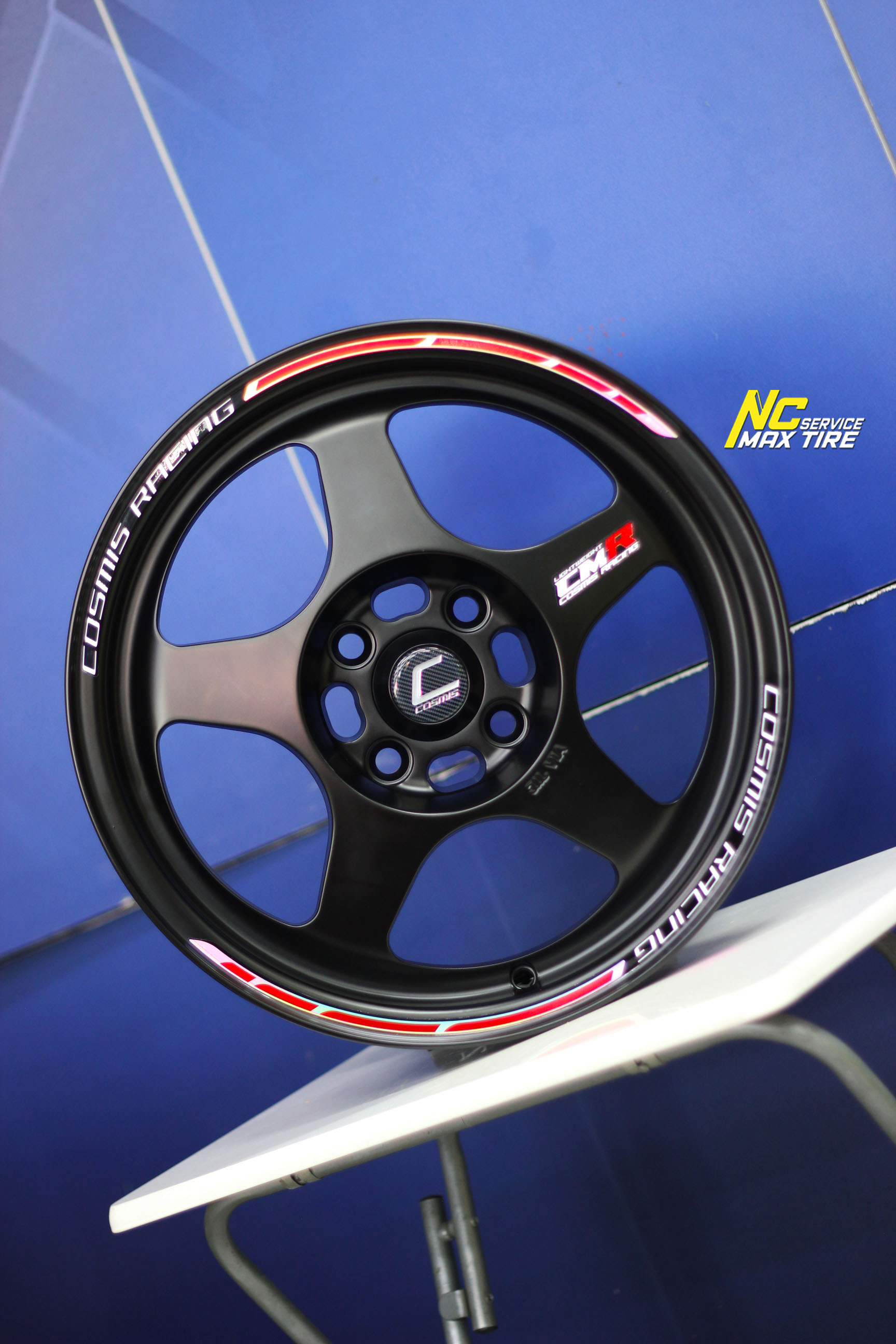 ล้อแม็กขอบ15 / Cosmis / CMR / ล้อแม็กสีดำด้าน / 15X7 4H100 ET35