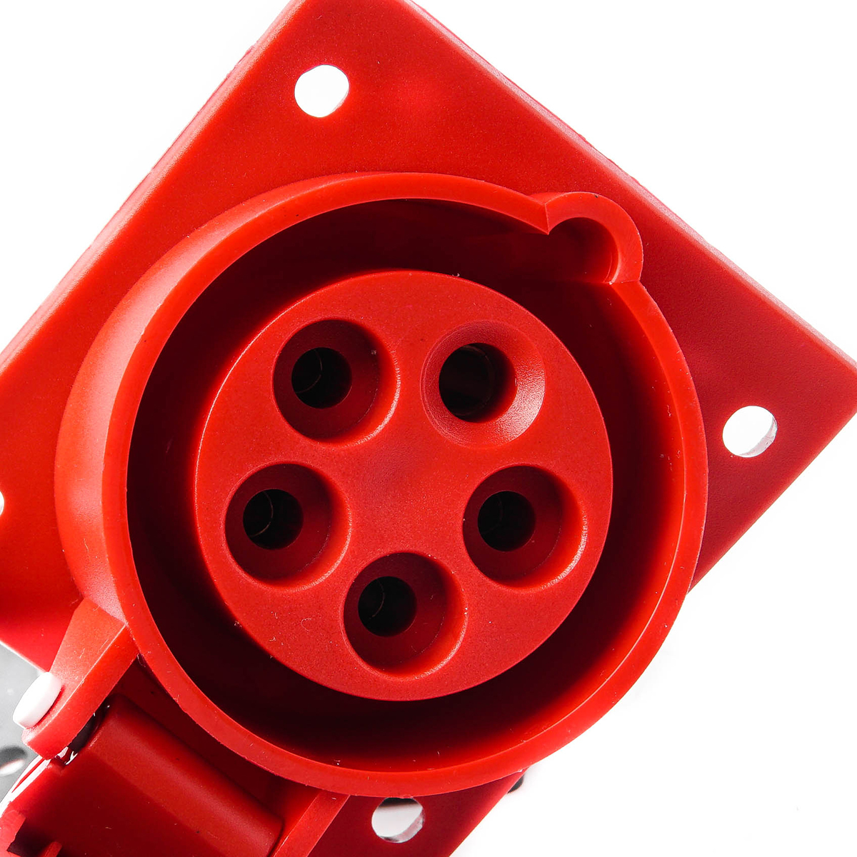 MARATHON ปลั๊กและเต้ารับอุตสาหกรรม เอ็นจิเนียริ่งพลาสติกที่ไม่ลามไฟ แบบ ฝังตรง