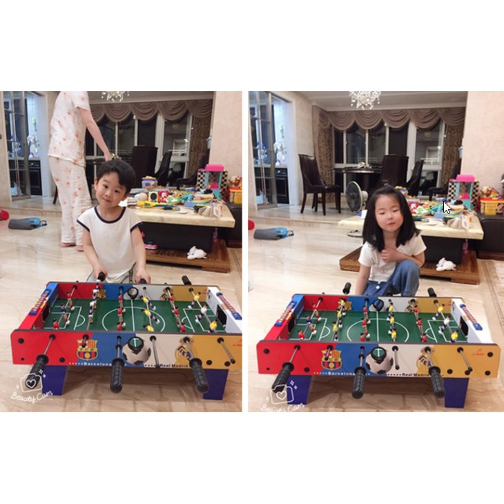 CT036H001 OMOCHA ของเล่นตกแต่งห้อง เกมฟุตบอลโต๊ะ เกมโต๊ะบอล ของเล่นโต๊ะบอล โต๊ะบอลมือหมุน table football game footbal