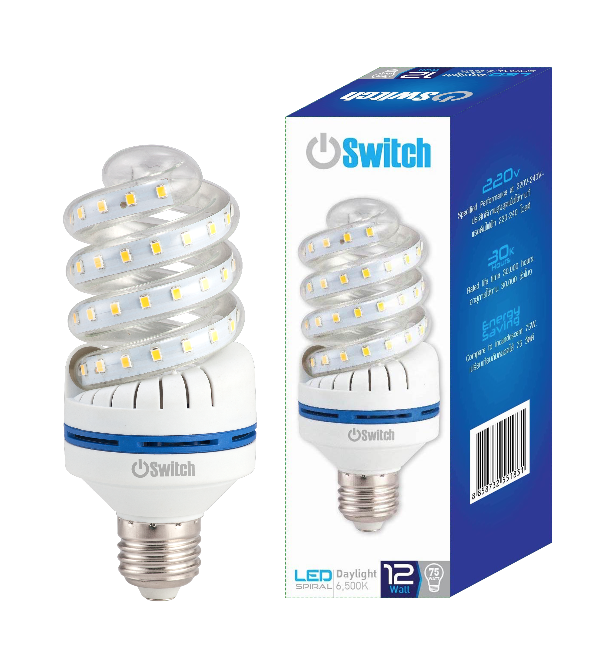 LED Spiral 12w Daylight E27