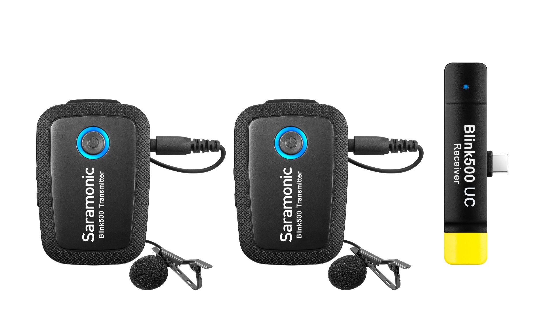 Saramonic Blink500 B6 ไมโครโฟนไร้สาย คลื่น2.4GHz สำหรับอุปกรณ์ที่รองรับType-C (1 ตัวรับ 2 ตัวส่ง)