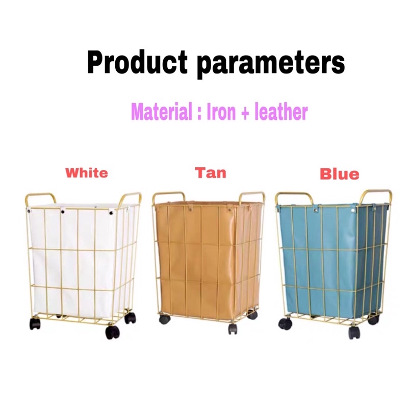 CT112D047 ZEITAKUMS #ตะกร้าใส่ผ้า ตะกร้าใส่ผ้าสีทอง ที่ตั้งของเบ็ดเตล็ด ตะกร้าผ้า ตะกร้า ตะกร้าใส่ของ ตกแต่งห้องน้ำ