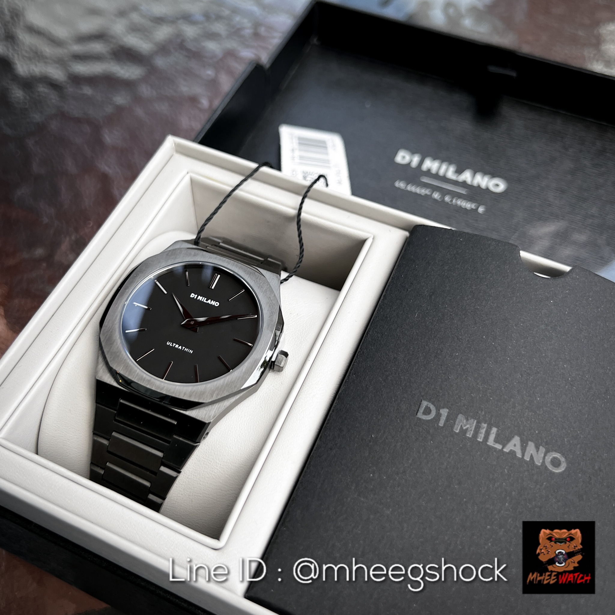 D1 Milano Gun Metal Ultra Thin A-UTBJ41