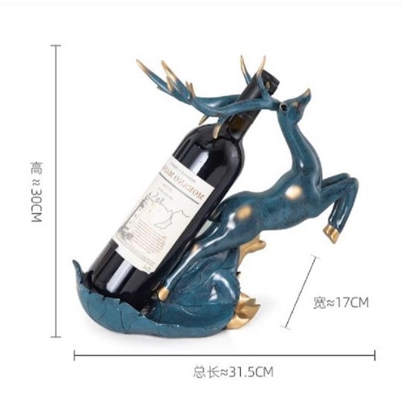 CT188D110 HOMMY ที่วางขวดไวน์ กวาง ของตกแต่งบ้าน ของขวัญขึ้นบ้านใหม่