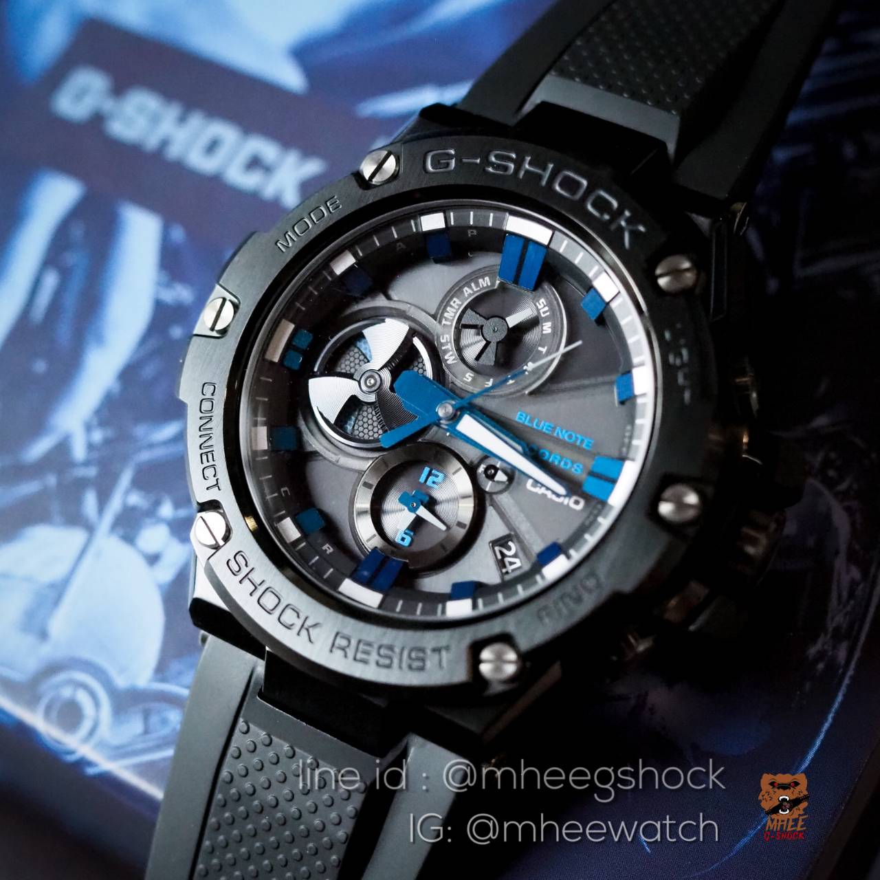 G-Shock G-Steel Bluenote ของแท้ ประกันศูนย์ CMG รุ่น GST-B100BNR-1A