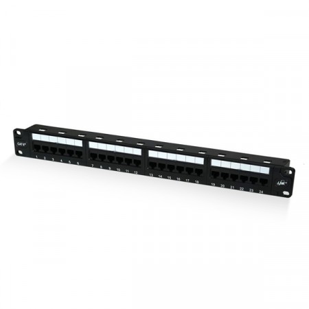 Link US-3124A CAT 6+ Patch Panel 24 Port (1U) with Management, Dust Cover, New Lable