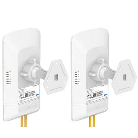 Reyee RG-EST350 V2 Point-to-Point WiFi Link 3-5Km. 802.11ac, Freq 5GHz Hi-Speed 867Mbps, Power 26dBm, Ant 15dBi 2x2 MIMO With 2GE ports, IP54 Weatherproof,Support eWeb and Ruijie Cloud management, 24V PoE adapter included, (1 set มี 2 ตัว )