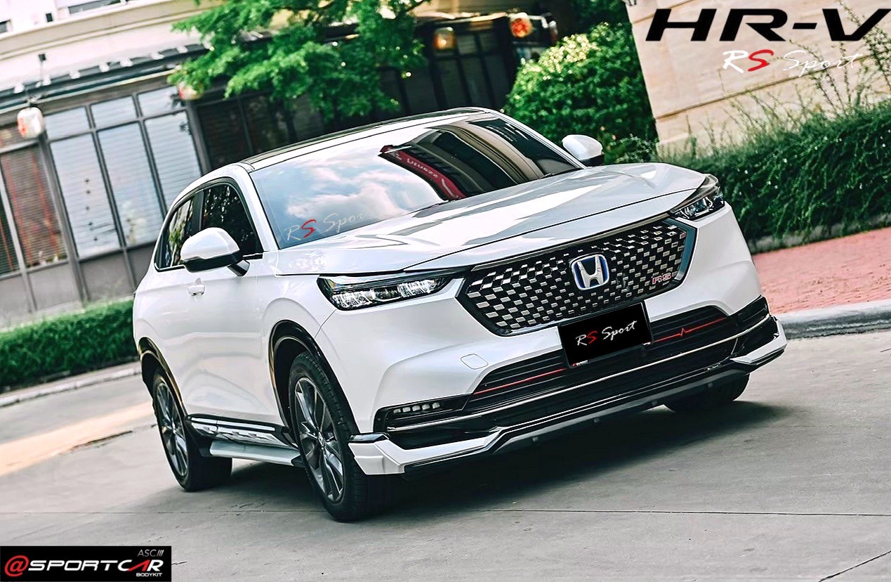 ชุดแต่ง HRV 2022 2023 ทรง RS PLUS สำหรับ HRV RS, HRVแต่งสวย, สเกิร์ตรอบคัน HRV, สปอยเลอร์ HRV, ของแต่ง HRV ท่อคู่, HRV แต่ง Sport Style