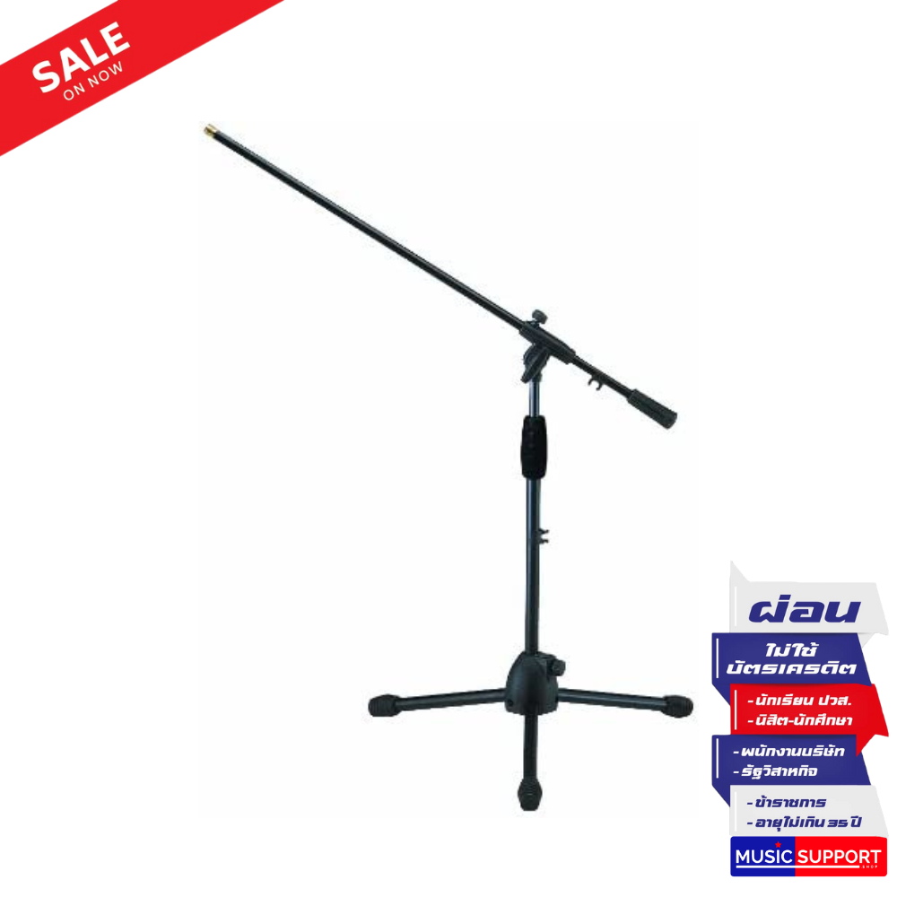 Quiklok A–340 BK EU ขาตั้งไมค์โครโฟนบูมแบบเตี้ย