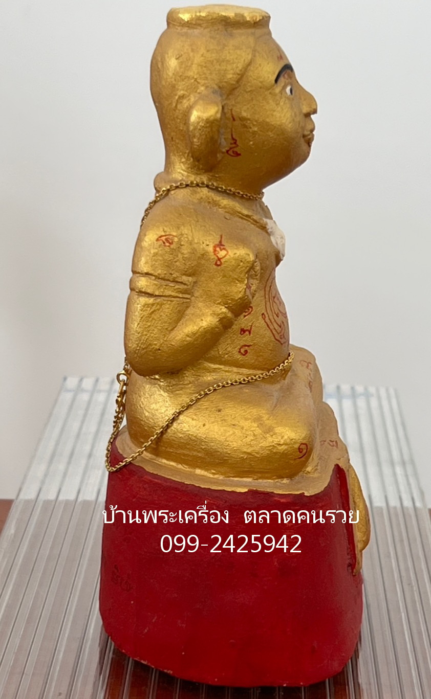 กุมารทอง หลวงพ่อแย้ม วัดสามง่าม จ.นครปฐม.. รุ่นสร้างเจดีย์ พิมพ์ใหญ่ ปี๒๕๕๒