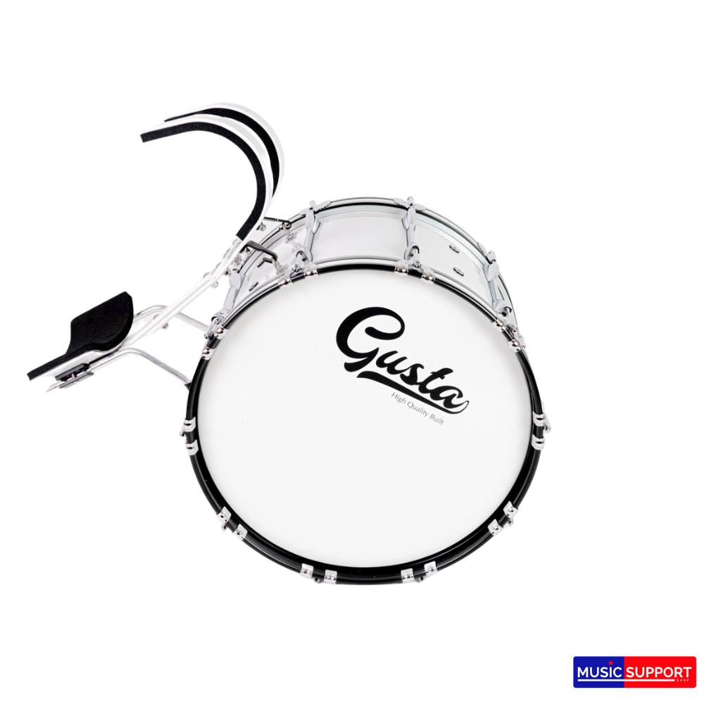 กลองใหญ่มาร์ชชิ่ง Gusta 20-26 นิ้ว 10 หลัก พร้อมชุดสะพาย