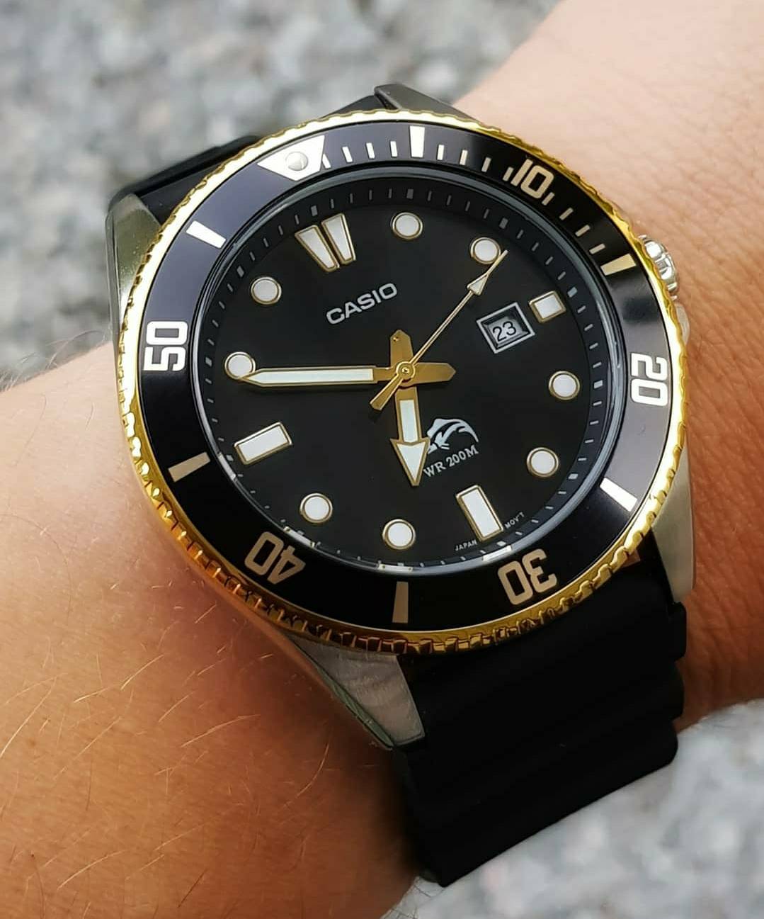 นาฬิกาคาสิโอ้ Casio Sport Black Submarine ของแท้ 100% รับประกัน 1ปี