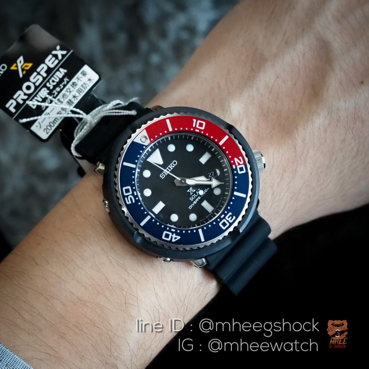 Seiko ScubaLimited 3000เรือน Solar Divers Pepsi 200M Japan Only very rare item
