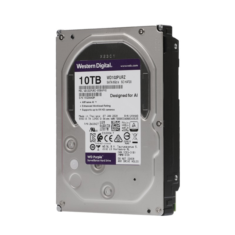 WD PURPLE HDD 10TB Surveillance