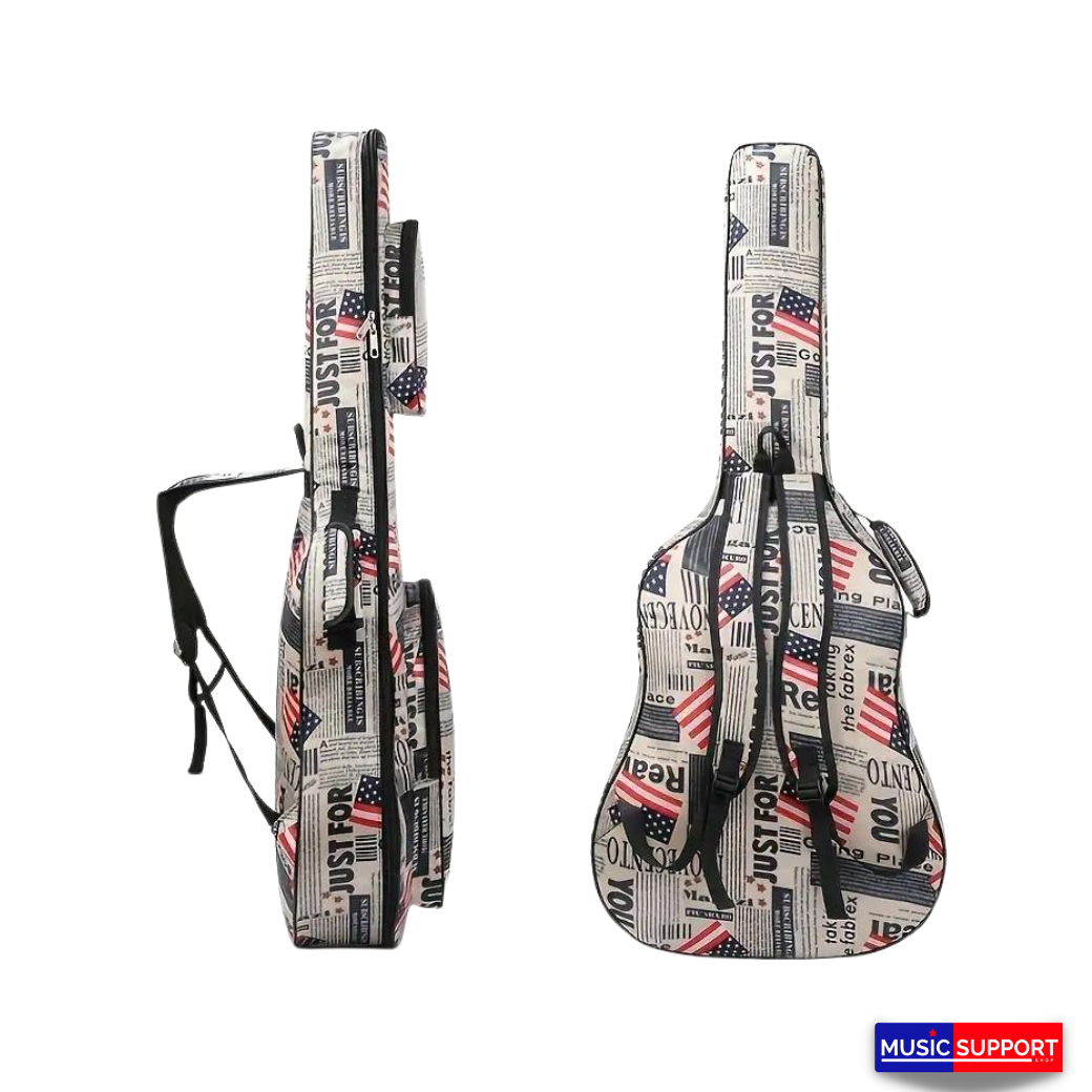 THE ORBIT กระเป๋ากีตาร์โปร่ง ลายธงชาติอเมริกา