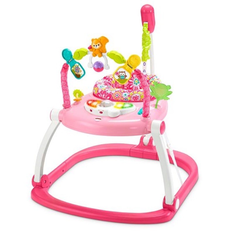 Fisher Price Floral Confetti SpaceSaver Jumperoo จั๊มเปอร์ของเล่นกระโดด รุ่นพับเก็บได้