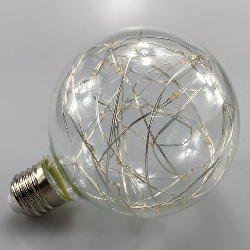 LED Fantastic Globe-94 1W E27 RGB หลอดแอลอีดี ทรงกลม เหมาะสำหรับตกแต่งห้อง ร้านอาหาร โรงแรม ให้แสงฟรุ้งฟริ้งสวยงาม ขนาด 1 วัตต์