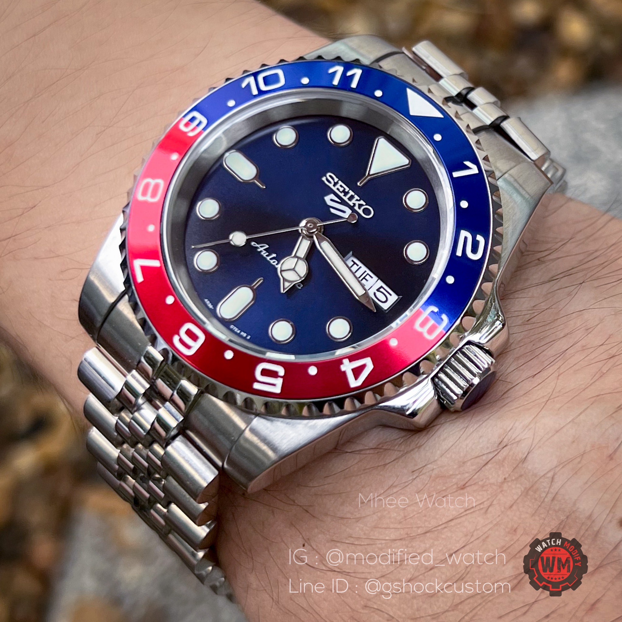 MOD SEIKO5 ペプシ　クラシックカスタム セイコー 5スポーツ「Pepsi® コラボレーション限定モデル」発売