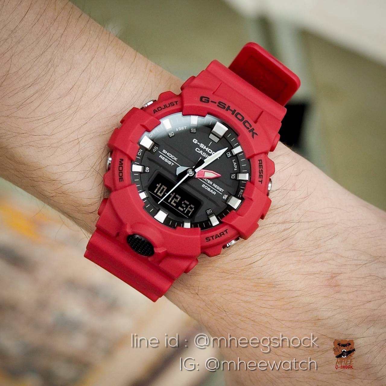 G-Shock GA-800 Red Spider ของแท้ ประกันศูนย์ 1 ปี