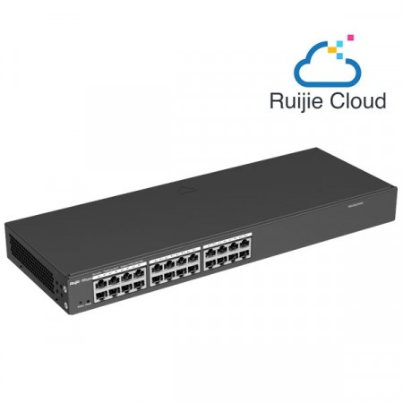 Reyee RG-ES224GC 24-Port Gigabit Smart Cloud Mananged Switch, Rack-Mountable Steel Case