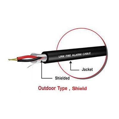 CB-0214P FIRE ALARM, SHIELD 2x14 AWG, 1 PAIR, PE , OUTDOOR PACKING 500 M/ Roll