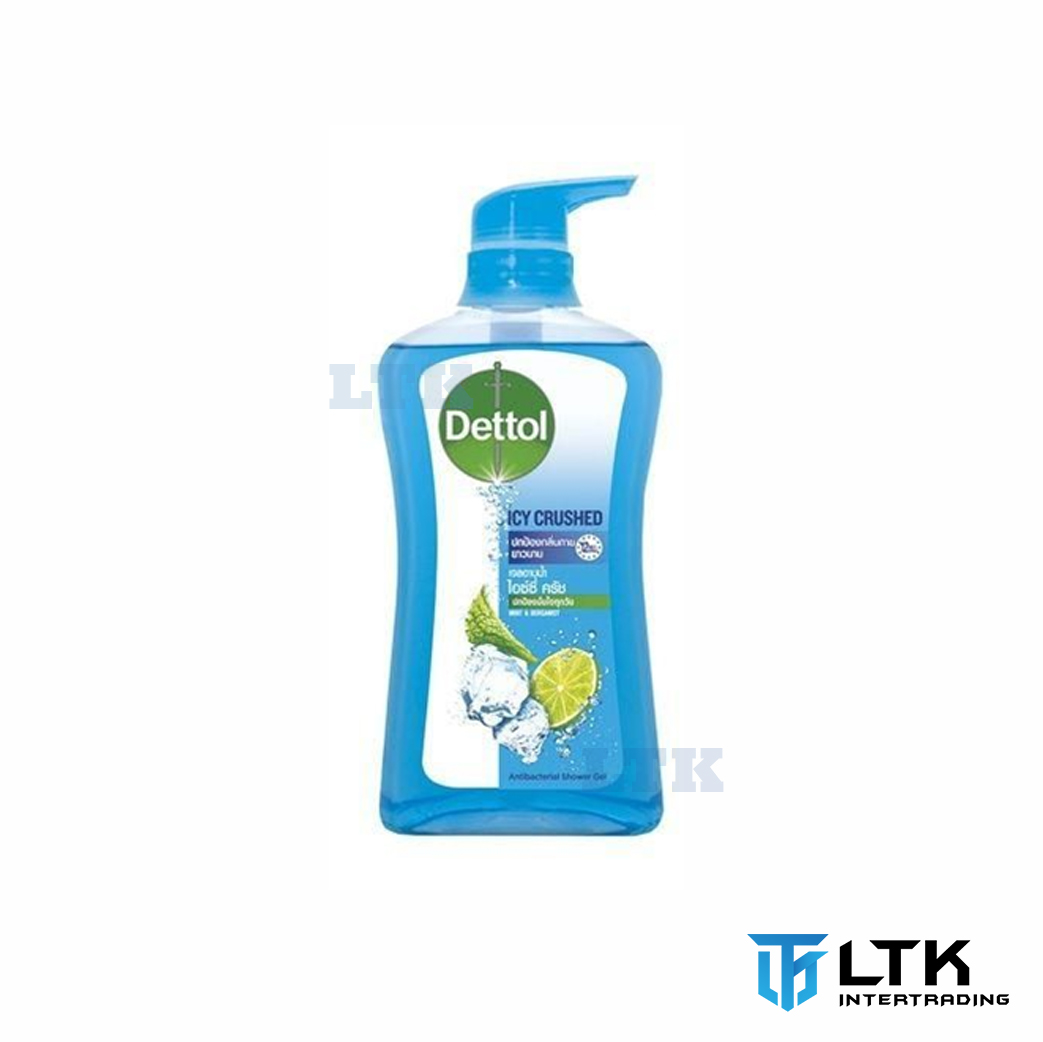 Dettol สบู่เหลวอาบน้ำฆ่าเชื้อ รุ่น Ice Crushed ขนาด 500มล (ขวดปั้ม)