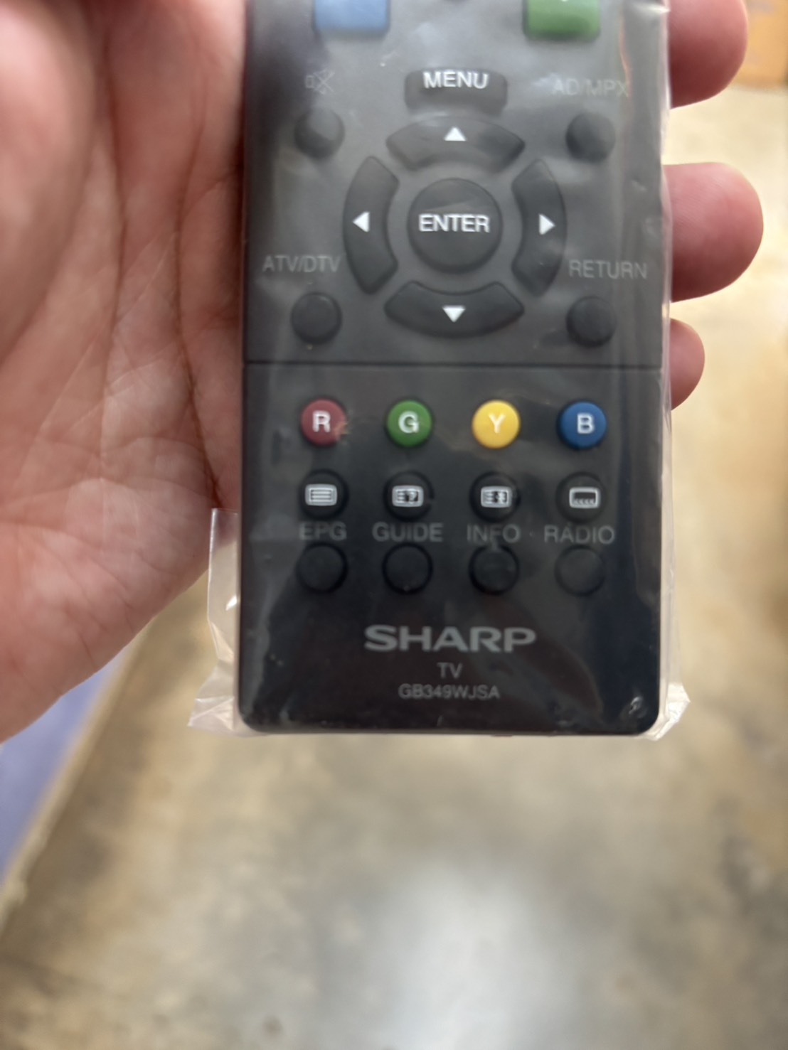 [ของแท้ ประกันศูนย์ 1 ปี] Sharp รีโมททีวี รุ่น GB349WJSA Remote TV รีโมทคอนโทรล สำหรับทีวี 2T-C32GC1000X