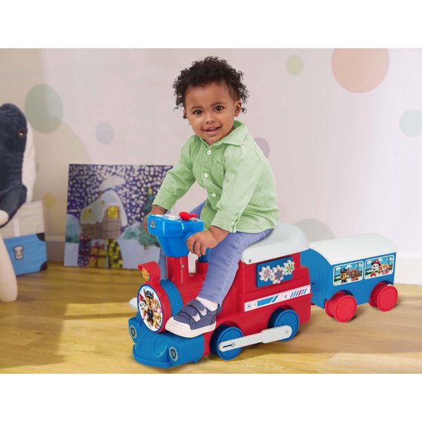 Paw Patrol 6-Volt Powered Train with Tracks and Caboose รถแบตเตอรี่ พาว พาโทรล 6V พร้อมราง