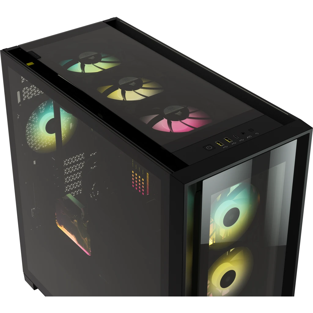 CORSAIR CASE เคสคอมพิวเตอร์ iCUE 5000X RGB TEMPERED GLASS / ประกัน 2 ปี