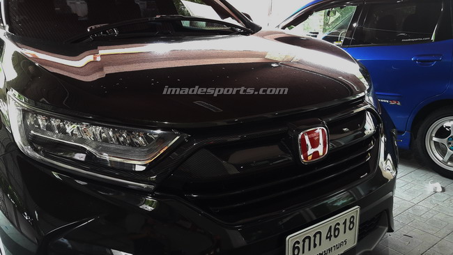Logo H Type R สปอร์ตหน้า หลัง และพวงมาลัย (ดำ/แดง/ดำ-แดง)