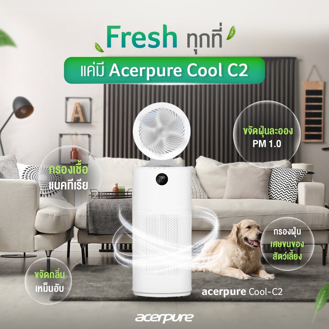 แผ่นกรองอากาศ Acerpure Filter | 4 in 1 HEPA ACF173 (สีม่วง) สำหรับ เครื่องฟอกอากาศ ACER รุ่น C2,P2