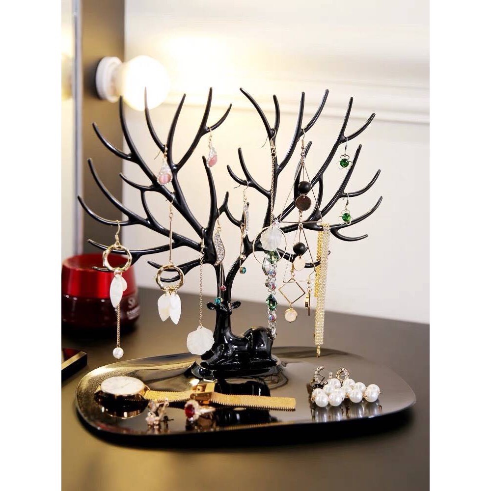 TS061D037 HOMMY แท่นแขวนต่างหู แท่นแขวนหูฟัง แขวนต่างหู ที่แขวนต่างหู แท่นต่างหูเขากวาง ที่ห้อยกุญแจ