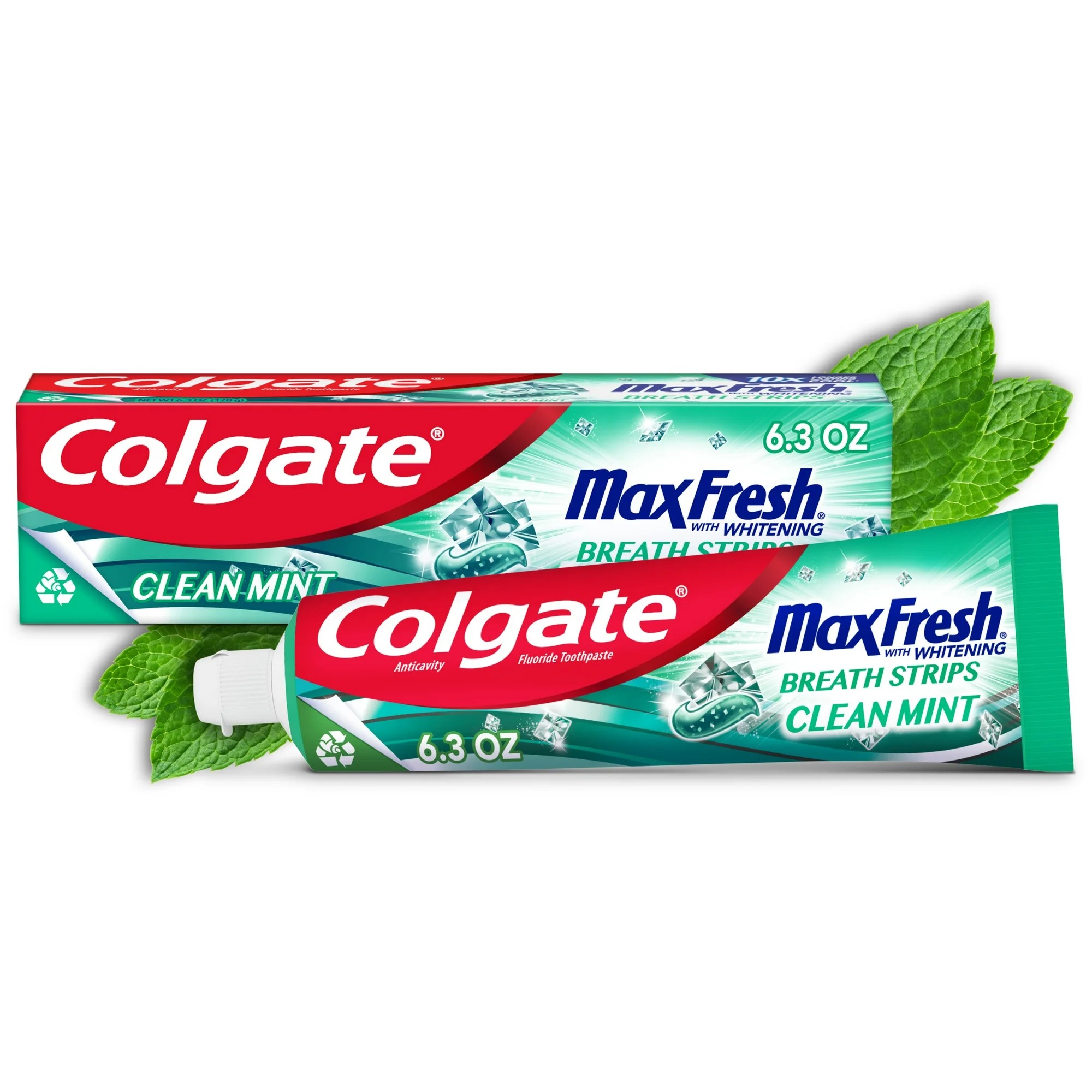 Colgate Max Fresh Whitening Toothpaste,Clean Mint ยาสีฟันคอลเกต เพื่อลมหายใจสดชื่น
