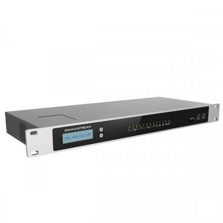 Grandstream UCM6304 IP PBX with 4FXO+4FXS 3 LAN & WAN Gigabit ; 300 Concurrent call with 2,000 users; LCD touch screen 4 VDO Room 40 Parties