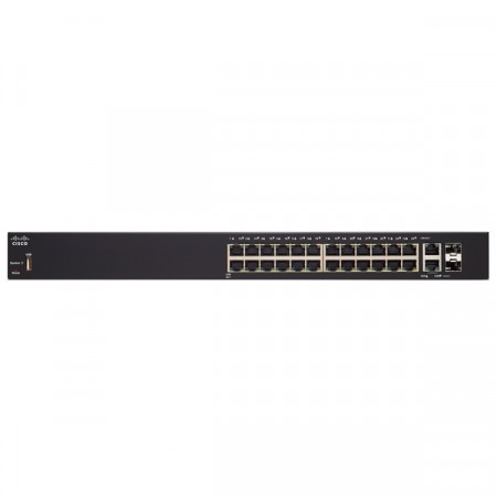 Cisco SG250X-24 Switch 24-Port Gigabit Smart Managed, 4-Port 10G SFP+, Spanning Tree/Link Aggregation/VLAN Support